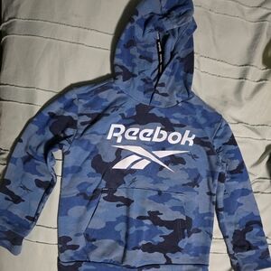Reebok Kids Blue Camouflage Hoodie